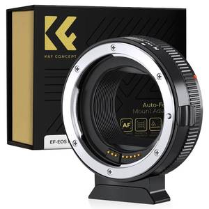 lot 20081 image: K&F Concept EF to EOS R Adapter, Auto Focus Lens Mount Adapter for EF EF-S Lens Compatible with Canon EOS R Mount Cameras