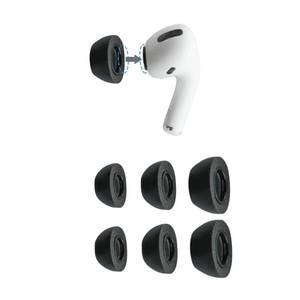 lot 20094 image: Comply Memory Foam Replacement Earbud Tips for Apple AirPods Pro 1 & 2  Ultimate Comfort, Secure Fit, Superior Noise Isolation  Anti Slip, Prevent From Falling Out  Black (SML) (3 Pairs)