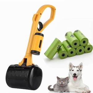 lot 20487 image: Pooper Scooper for Large Medium & Small Dogs Heavy Duty, 14.18��Long Handled Dog Poop Scooper for Grass,Durable Dog Poop Pick Up Tool, Poop Grabber with 7 Dog Poop Bags 1 Dispenser Poop Scoop��