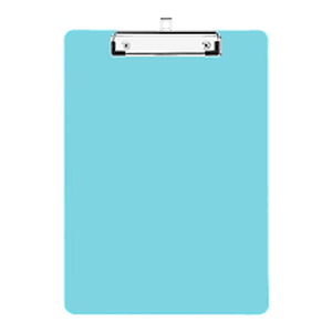 lot 12178 image: Light Blue Plastic Clipboard