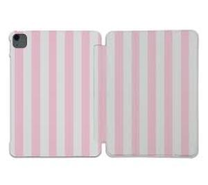lot 12242 image: Pink and White Striped Tablet Case