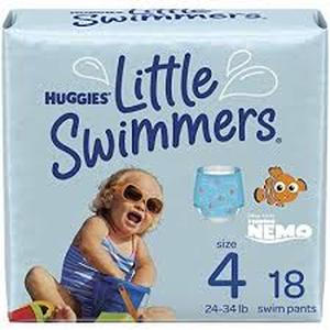 lot 19144 image: Huggies Little Swimmers Disposable Swim Pants Size 4 (18pk)