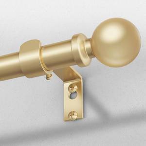 lot 1590 image: Wolistsa Gold Curtain Rod, 1 Inch Adjustable Heavy Duty Curtain Rods for Windows 48 to 84 Inch, Decorative Modern Window Treatment Rods, Telescopic Splicing Metal Drapery Pole, Easy Installation