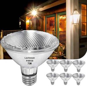 lot 1607 image: Lachesan 120V 75W Par30 Halogen Flood Light Bulbs,Short Neck Bulb,75W Equivalent 2700K Warm White Dimmable High Brightness, Great for Accent Lighting, Tracking Light, Recesslb��6Pack