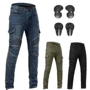 lot 1628 image: Motorcycle Pants CE Armored Motorbike Jeans Motocross Dirt Bike Riding Gear,Blue,L36W31L