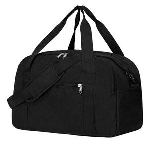lot 2045 image: 18 Small Carry on Bags for Airplanes with Laptop & Wet Compartment Underseat for Spirit Airlines Personal Item Travel Bag 18x14x8 in Duffle Gym Bag for Women Men(25L, Black)