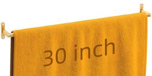 lot 2048 image: 30 Inch Towel Bar Gold, Towel Bar for Bathroom Wall, Heavy Duty Single Bath Towel Rod, Modern Brushed Gold