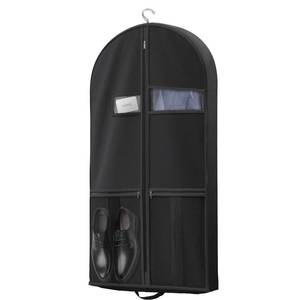 lot 2068 image: Lazebox 43 Travel Garment Bag with Accessories Zipper Pocket, Heavy Duty Suit Bag for Suits, Tuxedos, Dresses, Coats, Black, 1 pack