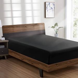 lot 2106 image: FreshCulture Twin Fitted Sheet - Hotel Quality - Ultra Soft & Breathable - Brushed Microfiber - Deep Pocket - Cooling Fitted Sheet for Twin Size Bed (Black)