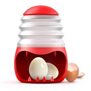 lot 2112 image: Pop It or Eat It��PowCube Boiled Egg Pleeler, Fun Egg Peeling Challenging for Family