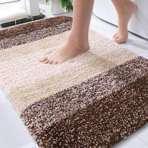 lot 4376 image: OLANLY Bathroom Rug Mat 30x20, Extra Soft and Absorbent Microfiber Bath Rugs, Non-Slip Plush Shaggy Bath Carpet, Machine Wash Dry, Bath Mats for Bathroom Floor, Tub and Shower, Brown