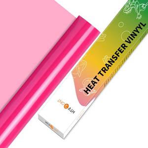 lot 4381 image: HTVRONT HTV Vinyl Rolls Heat Transfer Vinyl - 12 x 5ft Neon Pink HTV Vinyl for Shirts, Iron on Vinyl for All Cutter Machine - Easy to Cut & Weed for Heat Vinyl Design (Neon Pink)