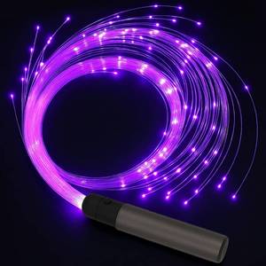 lot 4386 image: Fiber Optic Whip LED Whips Tensso 6ft Rechargeable LED Whip Lights for Dance with 7 Colors and 5 Glow Modes, Flow Toy Rave Light Accessories for Dancing, Party, Gift