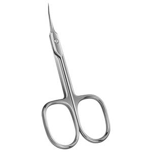 lot 4448 image: CGBE Cuticle Scissors Extra Fine Curved Blade, Super Slim Manicure Scissors for Cuticles Professional Small Scissors with Precise Pointed Tip Grooming Blades, Eyebrow, Eyelash, and Dry Skin - Silvery