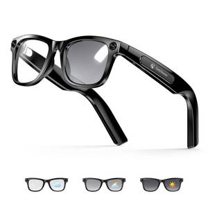 lot 4462 image: EarlySincere 2026 Ai Smart Glasses for Men Women, 8mp 4k Hd Camera Glasses, 410mah Battery, Supports PhotoVideoAudio Recording, Ai Voice Control, Ai Glasses with Bluetooth Calling(photochromism)