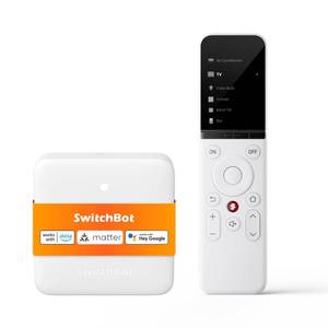 lot 4467 image: SwitchBot Universal Remote Control with Hub Mini Matter Enabled, Multi-use Smart Remote with Customize App, Control 25 IRBluetooth Devices and 10 Scenes, Compatible with TVACSwitchBot BLE Devices