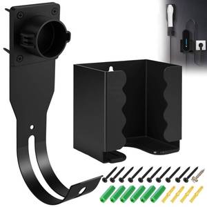 lot 5257 image: Ev Charger Holder Wall Mount Kit, EV Charger Holster Dock, J-EV Cable Bracket is Suitable for SAE J1772 Connector, Electric Vehicle Charging Box Bracket Set (CDQBG123)