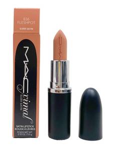 lot 6061 image: MAC Ximal Sleek Satin Lipstick - 836 Fleshpot (Warm light beige flesh tone like nude) .12 Oz  3.5 g
