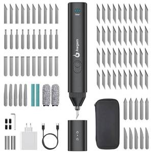 lot 6063 image: Ultrasonic Cutter Knife,40kHz Vibration & 40W,2in1 Ultrasonic Cutter & Polisher(No battery,cant charge),Auto Power Adjustment,3 Cutting Powers For 3D Printing,Model Mods & DIY