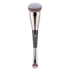 lot 6065 image: TEOYALL Dual-Ended Foundation Under Eye Concealer Brush, Sloped Angled Contour Synthetic Bristles for Liquid Cream Powder