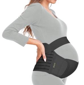 lot 6074 image: ChongErfei Maternity Belt, Pregnancy 3 in 1 Support Belt for BackPelvicHip Pain, Maternity Band Belly Support for Pregnancy Belly Support Band (L Fit Ab 39.5-51.3, Black)