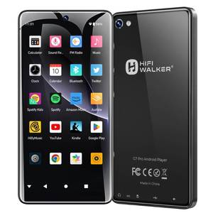 lot 6084 image: HIFI WALKER G7 Pro Portable Media Player with Android 13, 5.2 Touchscreen Music & Video Player with WiFi Bluetooth, Google Play Apps, Dual Camera, Speaker, 128GB Expandable Storage (Black, 160GB)