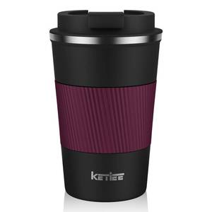 lot 6112 image: KETIEE Travel Mug 12oz, Insulated Coffee Mug with Leakproof Lid, Travel Coffee Mug Vacuum Stainless Steel Double Walled Reusable Coffee Cup for Hot and Iced Coffee Tea Water