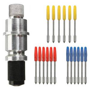 lot 6123 image: CJRSLRB CB09 Graphtec Blade Holder Base with 18Pcs Cutting Blades (304560 Degree) for Silhouette Cameo 1 2 3PortraitCurioGraphtec 6000CE 5000-60 Plotter