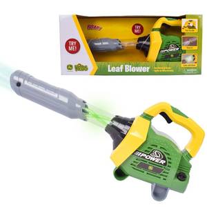 lot 9381 image: John Deere Leaf Blower Toy for Kids �� Pretend Construction Tool with Lights and Sounds  Blows Real Air