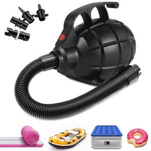 lot 9385 image: Electric Air Pump for Inflatable Tumbling Track Mat with 4 Nozzles, AC 110-120V Quick-Fill Inflator, Air Pump for GymnasticsFlooringTumblingYogaTaekwondoExercise Gym Fitness Mat