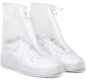 lot 10438 image: Galashield Rain Shoe Covers  Waterproof Shoe Covers for Men Women  Reusable Galoshes Overshoes (Clear, X-Large)