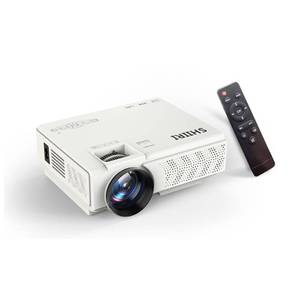 lot 11464 image: E1 120�%10ansi lumen 1080P Native Mini Projector, ,4.1inch LCD, Multimedia Home Theater Video Projector, Compatible with Full HD 1080P HDMI, USB, VGABuilt-in Speaker (E1) (Used) (No Cord Or Remote)