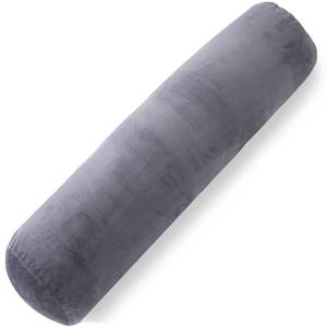 lot 11491 image: 1 MIDDLE ONE Body Pillow for Adults, Bolster Pillow with Removable Velvet Cover, Long Round Cervical Roll Pillow, 35 x 7.87 Inches, Grey