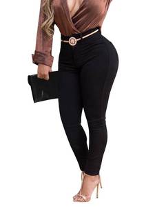 lot 12252 image: KUNMI Womens Curvy High Waist Stretch Butt Lifting Skinny Colombian Jeans