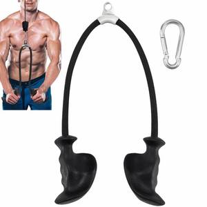 lot 12258 image: CYBEOE Tricep Rope Ergonomic Tricep Pull Down Attachment 36In - Rope Attachment for Cable Machine Pulley System Gym Home Triceps Rope Cable Attachment Workout Equipment