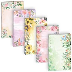 lot 12277 image: 100 Sheets A5 Planner Inserts & Refills - 120GSM Thick Floral Bible Paper, Christian Prayer Journal Replacement Loose Leaf Sheets for 6-Ring Binder Note Taking Diary Graduation