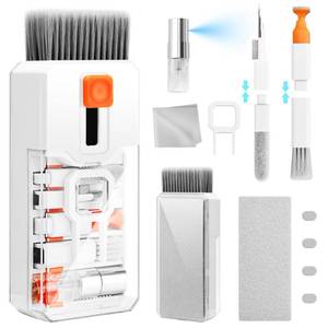 lot 12297 image: Keyboard Cleaning Kit Laptop Cleaner, All-in-1 Computer Screen Cleaning Brush Tool, Multi-Function PC Accessories Electronic Cleaner Kit Spray for iPhone iPad Macbook Earbud Camera Monitor with Patent
