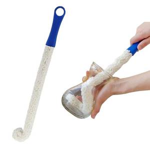 lot 12334 image: Long Bottle Brush Cleaner for Decanters & Water Bottles �� 16�� Flexible Foam Washing Wand for Vases, Tumblers, Baby Bottles, and Glassware NOT for Wine Bottles