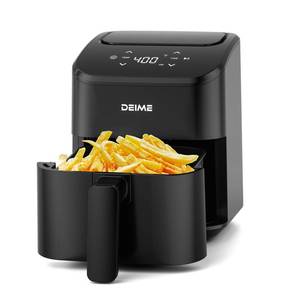 lot 13574 image: DEIME Air Fryer, Small Digital 3 Qt Airfryer Space Saving Compact, Bake, Reheat, Roasts for Quick Easy Meals, Mini Compact & Quiet, Nonstick & Dishwasher Safe Basket (Black)