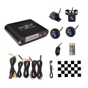 lot 13587 image: Weivision Universal 360 Degree Bird View System Car DVR Record Panoramic View All Round Rear View Camera System for All Car
