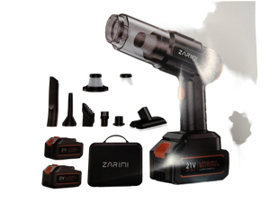 lot 13612 image: ZARIMI 21V Cordless Handheld Vacuum Cleaner with Batteries and Attachments