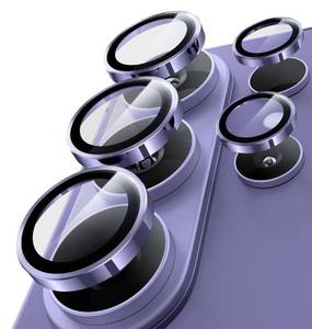 lot 14234 image: Hoerrye for Samsung Galaxy S26 Ultra Camera Lens Protector - Top 9H Tempered Glass - 12FT Military Grade Case Friendly Invisible Fit Camera Screen Protector Cover Accessories,Purper