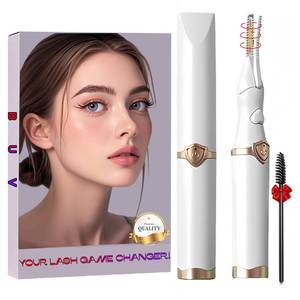 lot 14259 image: Heated Eyelash Curler - 2 in 1 Clip-Type Eyelash Curlers - Electric Eyelash Curler Rechargeable, 3 Heating Modes, 8S Fast Heating,Gifts for Women Girls, White-F