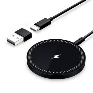 lot 14266 image: Magnetic Wireless Charger Fast Charge Strong Magnet Charging Pad for iPhone 171615141312 - Series&AirPods Pro 4-2, Daul Ports, Case-Friendly, Ultra-Slim & Portable for Travel Nightstand Desk