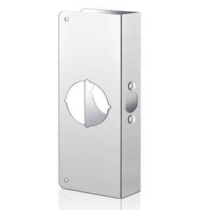 lot 14269 image: Dunzy 1 Pack 1-38 Inch x 9 Inch Door Reinforcement Plate 2-18 Thick Stainless Steel Lock and Door Reinforcer Security to Repair Home Wood Metal KnobLockLatchDeadbolt, Silver