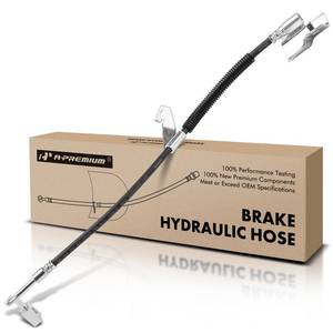 lot 15657 image: A-Premium Front Driver Brake Hydraulic Hose Compatible with Select Ford and Lincoln Models - Expedition 99-02, For F-150 99-03, For F-150 Heritage 2004, For F-250 1999, Blackwood 2002, Navigator