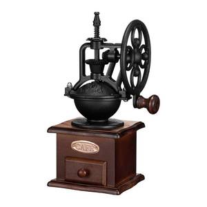 lot 15667 image: Manual Coffee Grinder,IMAVO Vintage Style ��Great Gift�� Wooden Coffee Grinder Roller Grain Mill Hand Crank Coffee Grinders - Classic