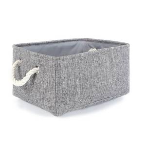 lot 16283 image: TheWarmHome Storage Bins Basket - Storage Baskets for Organizing Shelves,Home Closet Organizer for Book Shelf Organization,Fabric Storage Cubes,Medium Decorative Grey Basket Gift