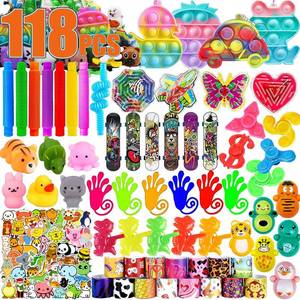 lot 16286 image: Bestkiy 118 Pcs Party Favors for Kids, Prizes for Kids Classroom, Treasure Box Toys for Classroom, Kids Treasure Chest Goodie Bags Stuffers Pinata Fillers