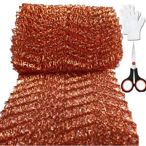 lot 16289 image: Copper Mesh Rodent Control Rodent Mesh Sturdy Pure Copper Stuff-fit Wire Mesh for Gap Blocker Fill Fabric 5 x 48